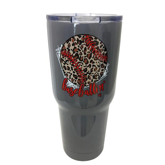 TB2468 Baseballin’ Stainless Steel Tumbler