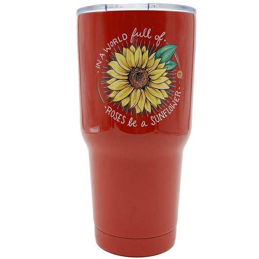 TB2468 World Sunflower Stainless Steel Tumbler