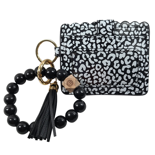 Wristlet Keychain & Wallet - Leopard