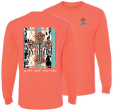 Grateful Cross - Retro Heather Coral LS-2441