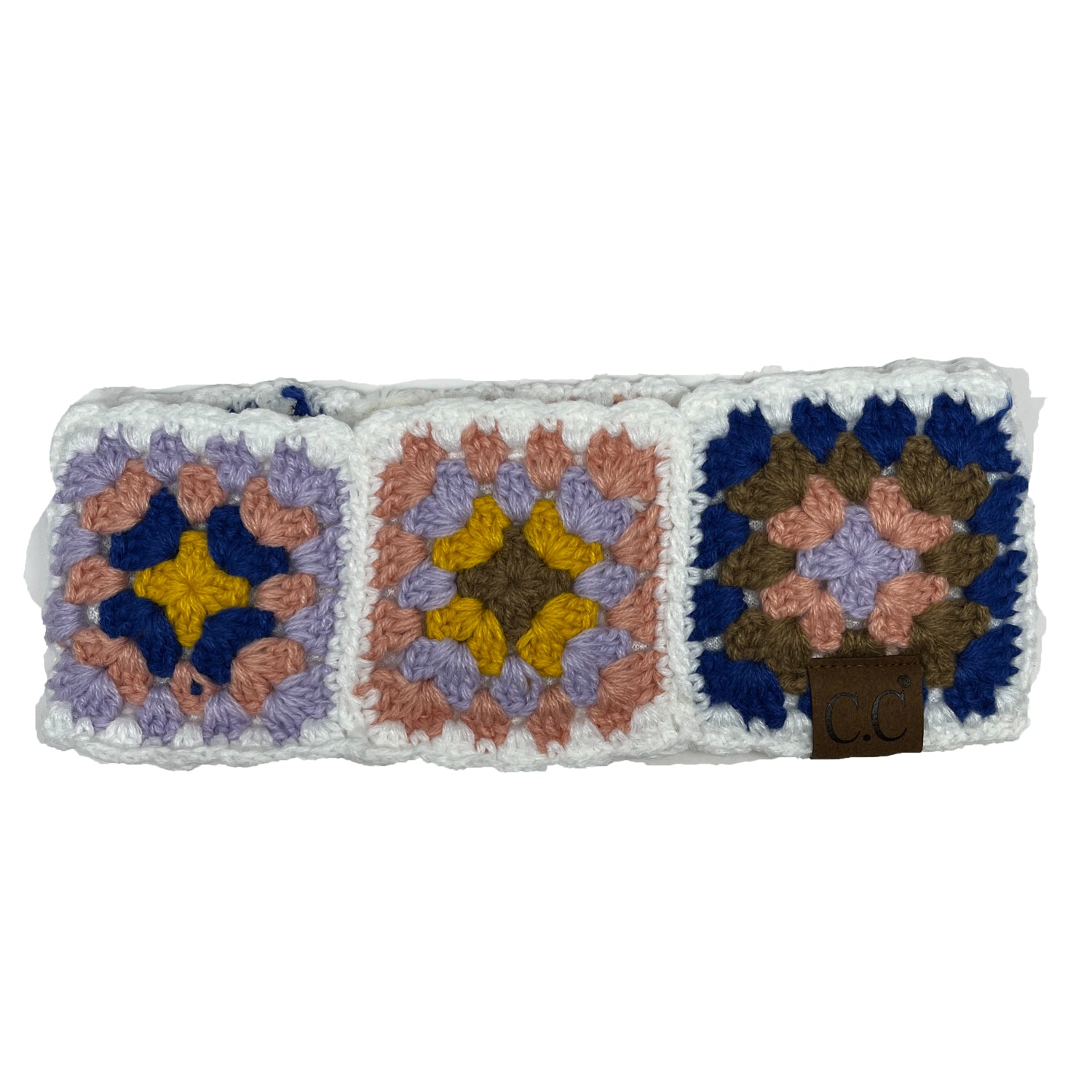 HW-7393 C.C Hand Crocheted Headwrap-White