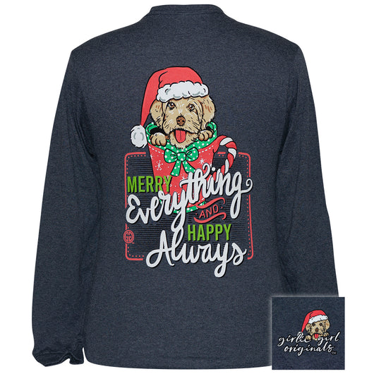 MERRY EVERYTHING-VINTAGE HEATHER NAVY LS-2432