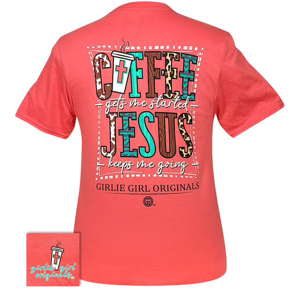 Coffee Gets Started Jesus Keep Going Christian Stickers For Your