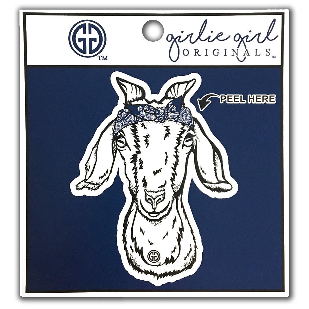 Decal/Sticker Paisley Bandana Goat 1830
