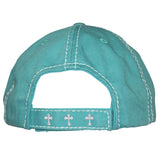 KBV-1208 Floral Cross Turquoise