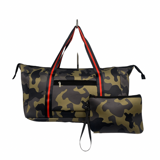 NP 6503DB Neoprene Duffle Bag Green Camo girliegirloriginals