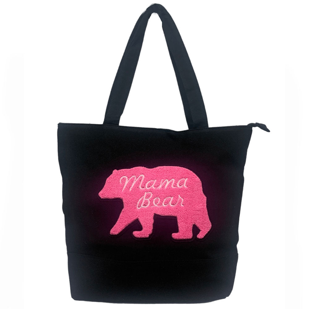 CH-MAMA BEAR-BLACK TOTE