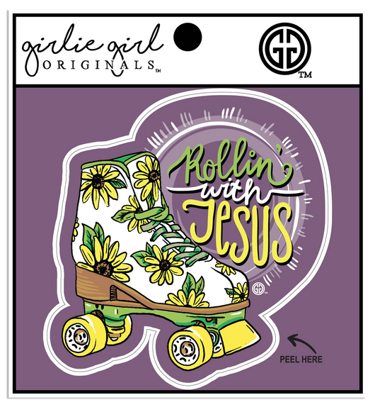 Decal/Sticker Rollin with Jesus 2469