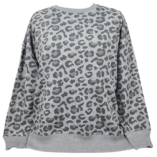 LSW8732 Pajama Top Heather Grey