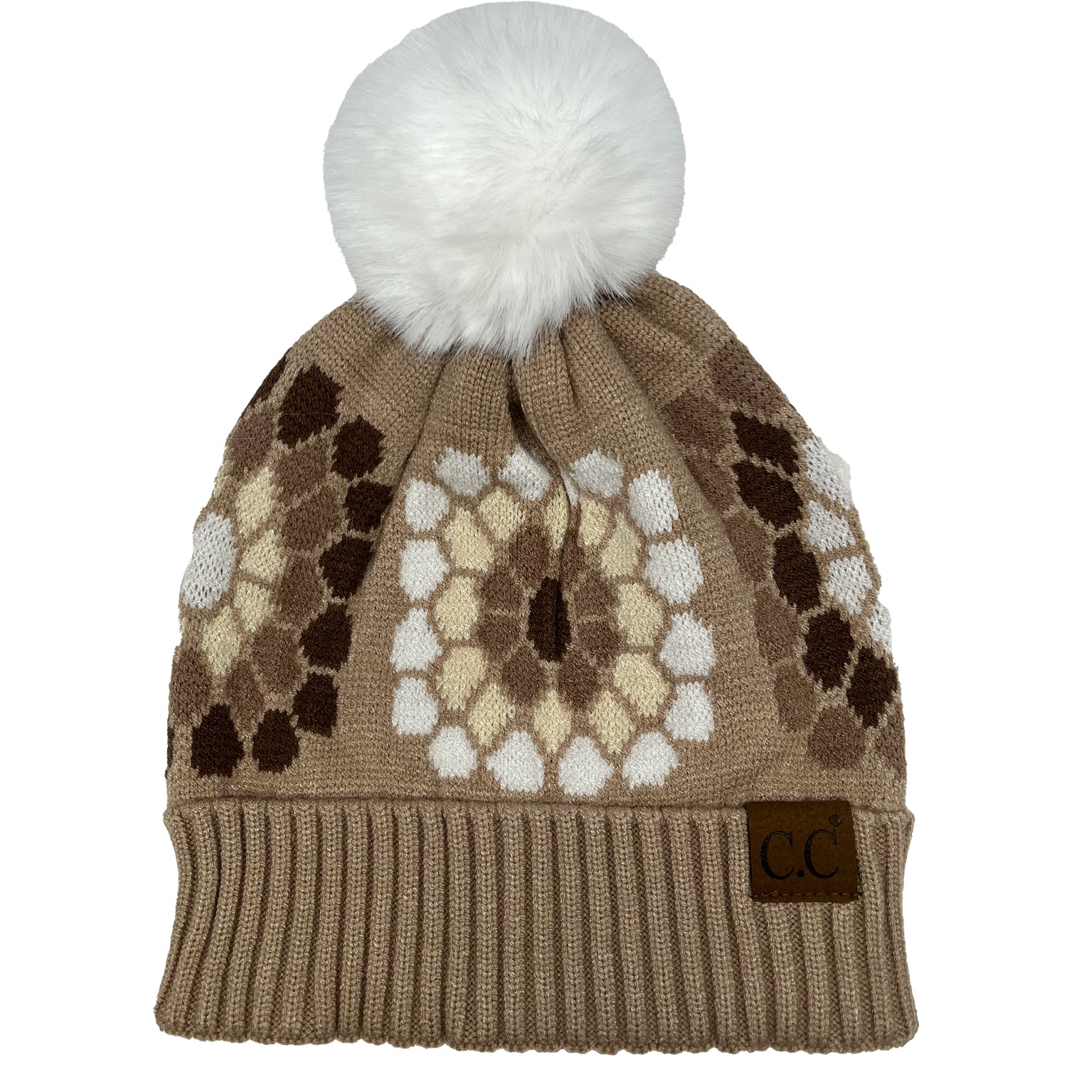 Hat-7396 C.C Beanie-Brown