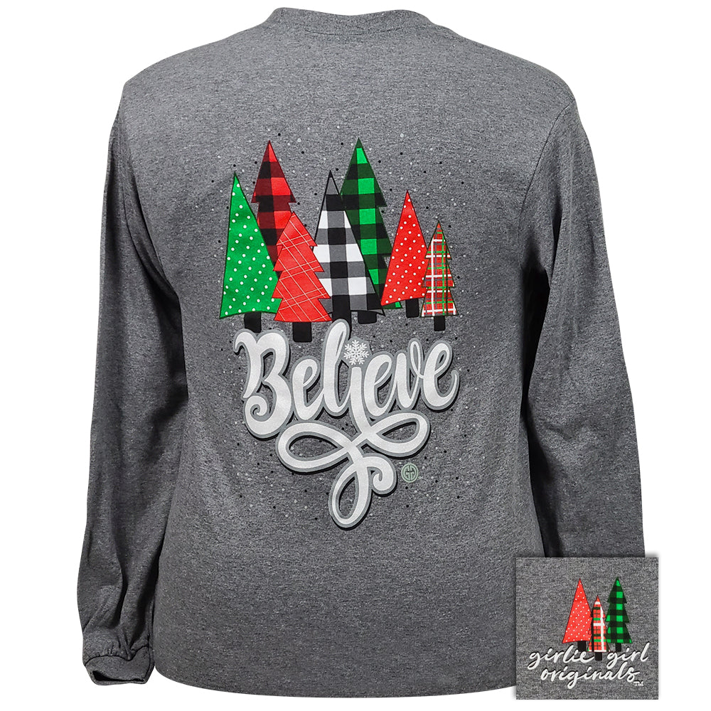 Believe Christmas - Graphite Heather LS-2445