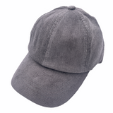 BT-937 Corduroy Criss Cross Cap Grey