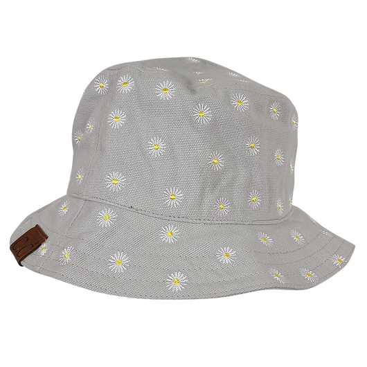 KB-005 C.C Daisy Rain Bucket Hat Grey