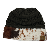 Hat-47 Cow Beanie Brown