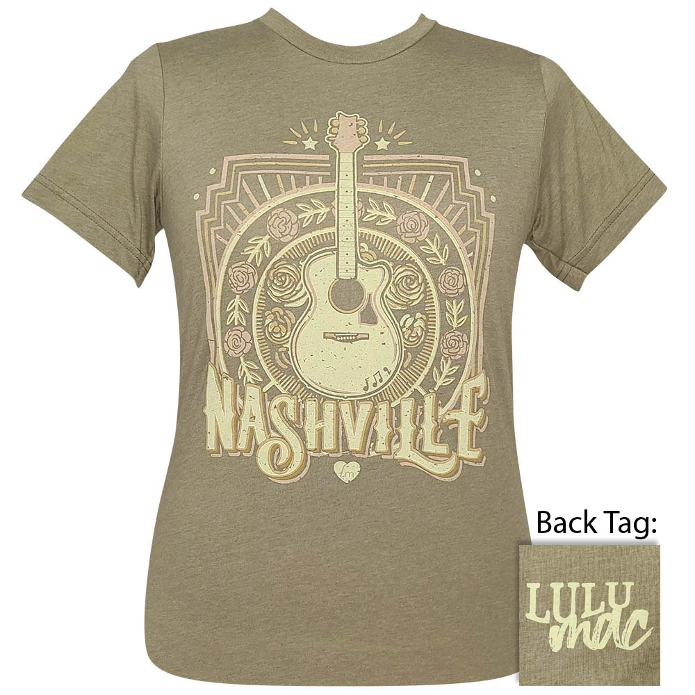 Lulu Mac 92- Nashville Guitar SS- Heather Olive