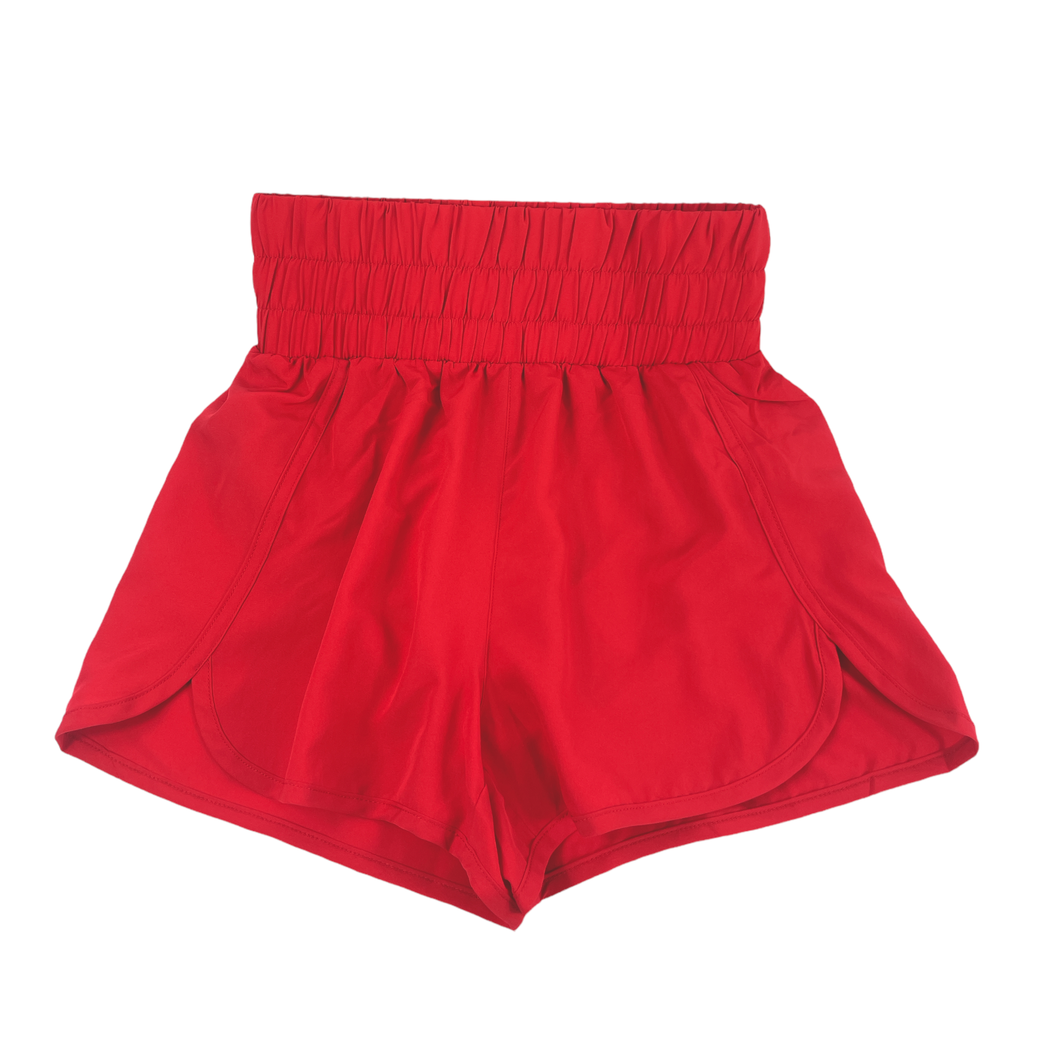 SH-0524 Elastic Waist Shorts Red
