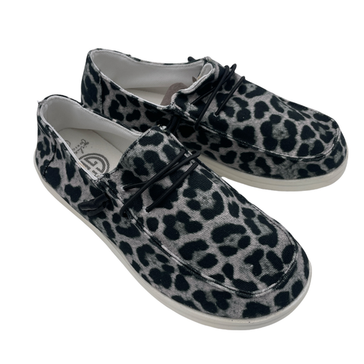 EL- ELLIOT FLAT SHOE-LEOPARD BLACK