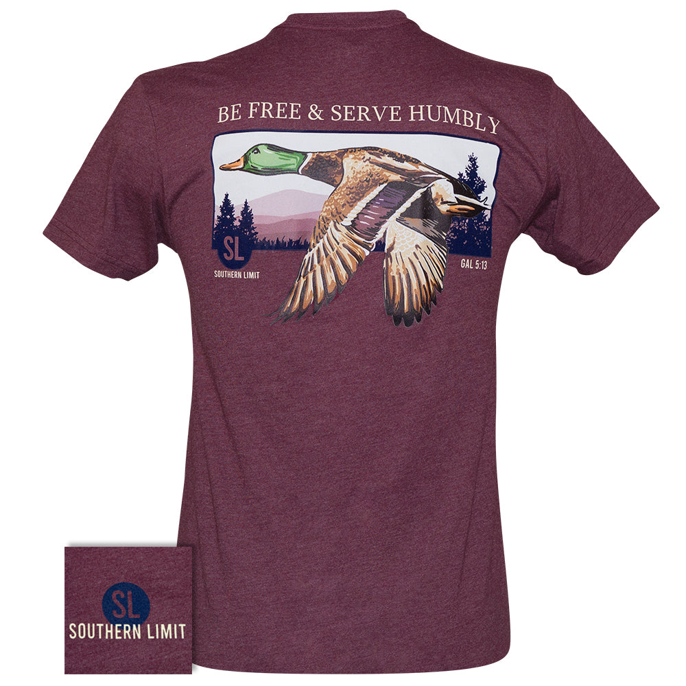 Southern Limit Be Free Heather Maroon SS-102