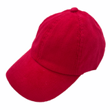 BT-937 Corduroy Criss Cross Cap Red