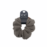 SCR-04 C.C KNIT SCRUNCHIE EARTH GREY