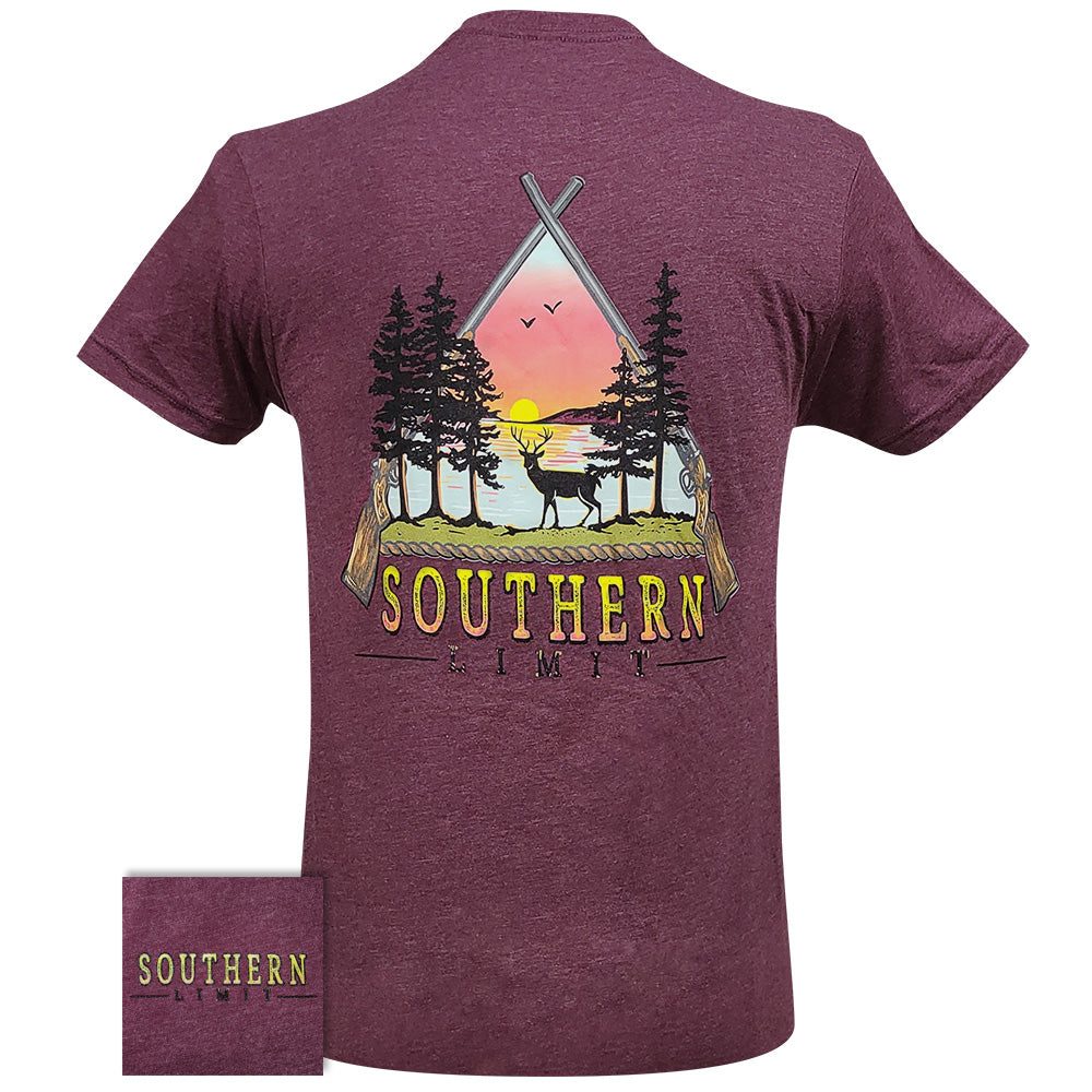 Southern Limit 104-Gun Triangle SS-Heather Maroon