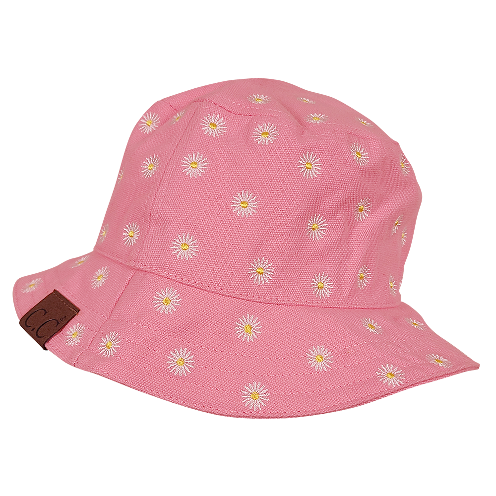 KB-005 C.C Daisy Rain Bucket Hat Pink