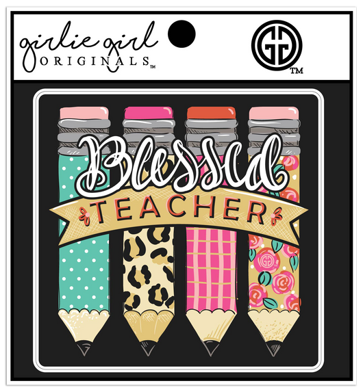 Decal/Sticker Blessed Teacher 2457