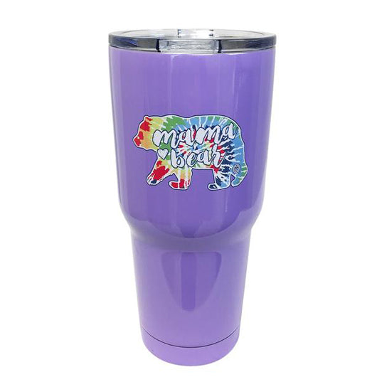 TB2468 Tie Dye Mama Bear Stainless Steel Tumbler