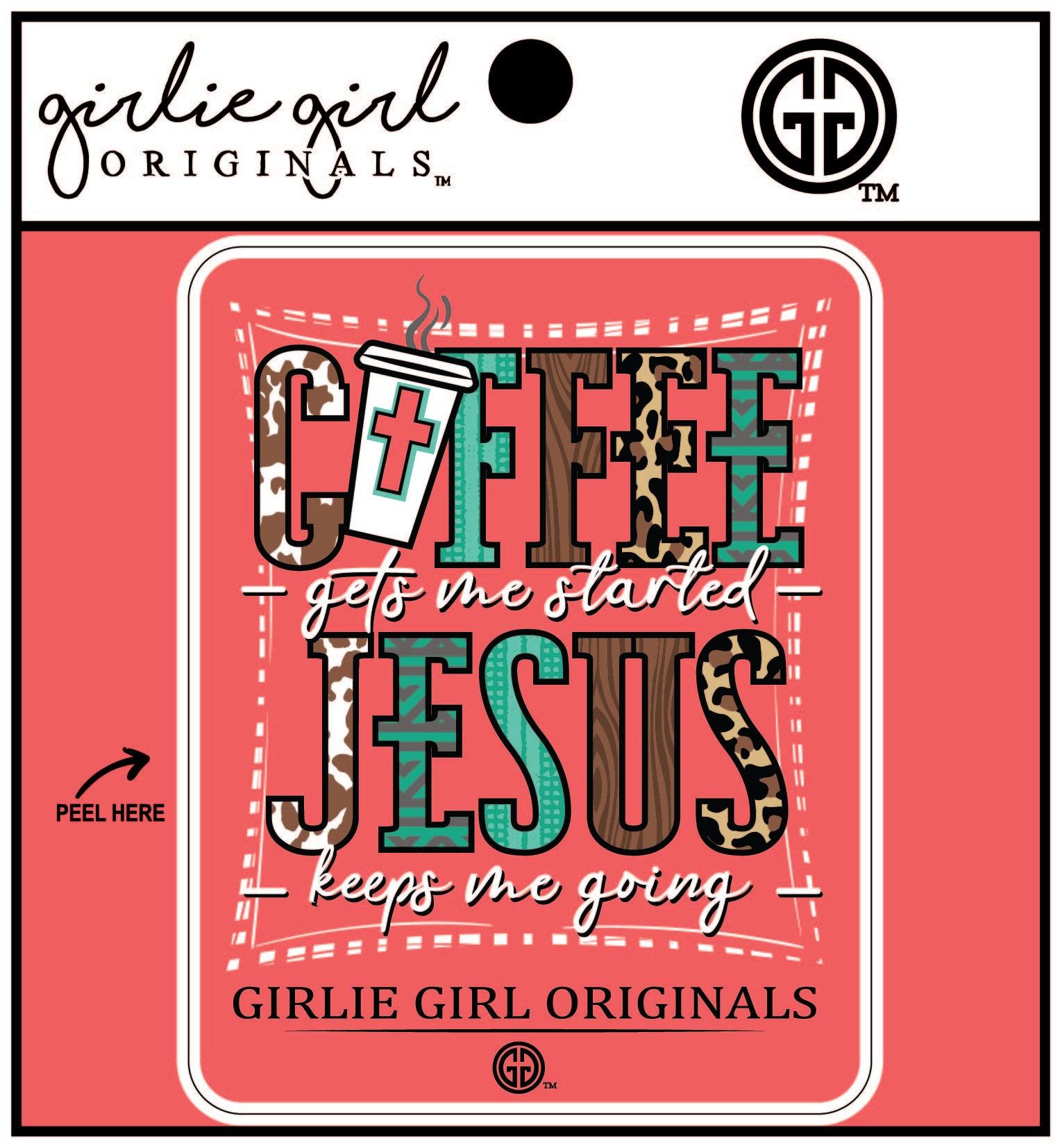 Decal/Sticker Coffee Jesus 2511