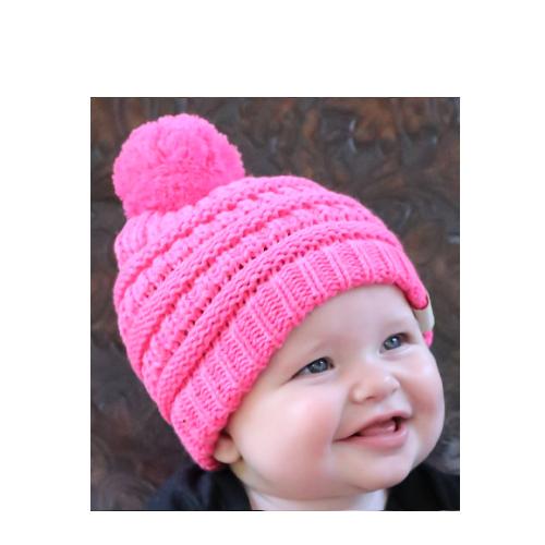 Baby-847 New Candy Pink Beanie