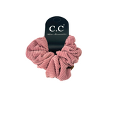 SCR-03 C.C CORDUROY SCRUNCHIE ROSE