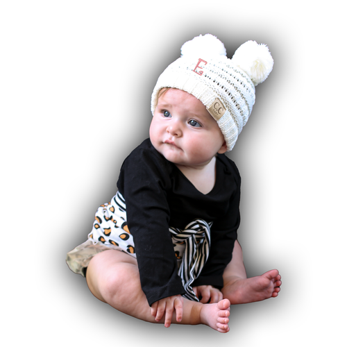 帽子 ANDMARY Baby knit babushka Ivory Cream-Knotted-Gown-Baby-