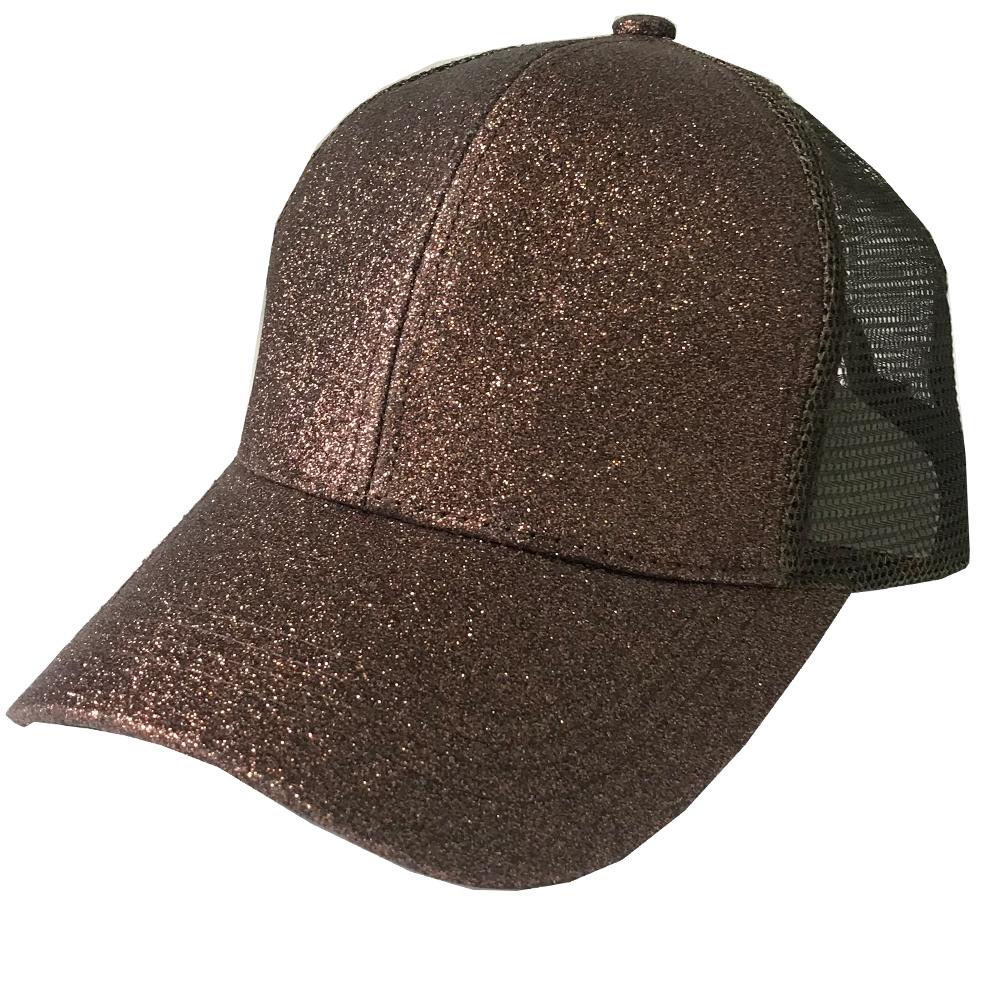 BT-6 METALLIC PONY CAP BROWN