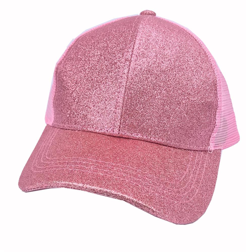 BT-6 METALLIC PONY CAP PINK