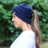 CCB-1 C.C Criss Cross Beanie Navy