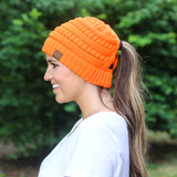 CCB-1 C.C Criss Cross Beanie Neon Orange