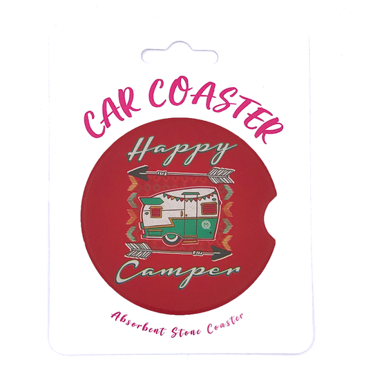 C19 - Car Coaster Happy Camper