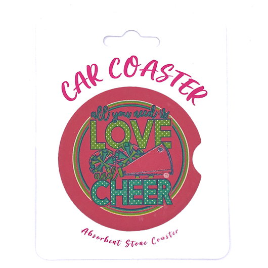 C30 - Car Coaster - Love Cheer
