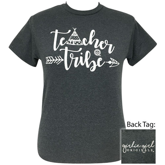 Teacher Tribe Dark Heather Short Sleeve