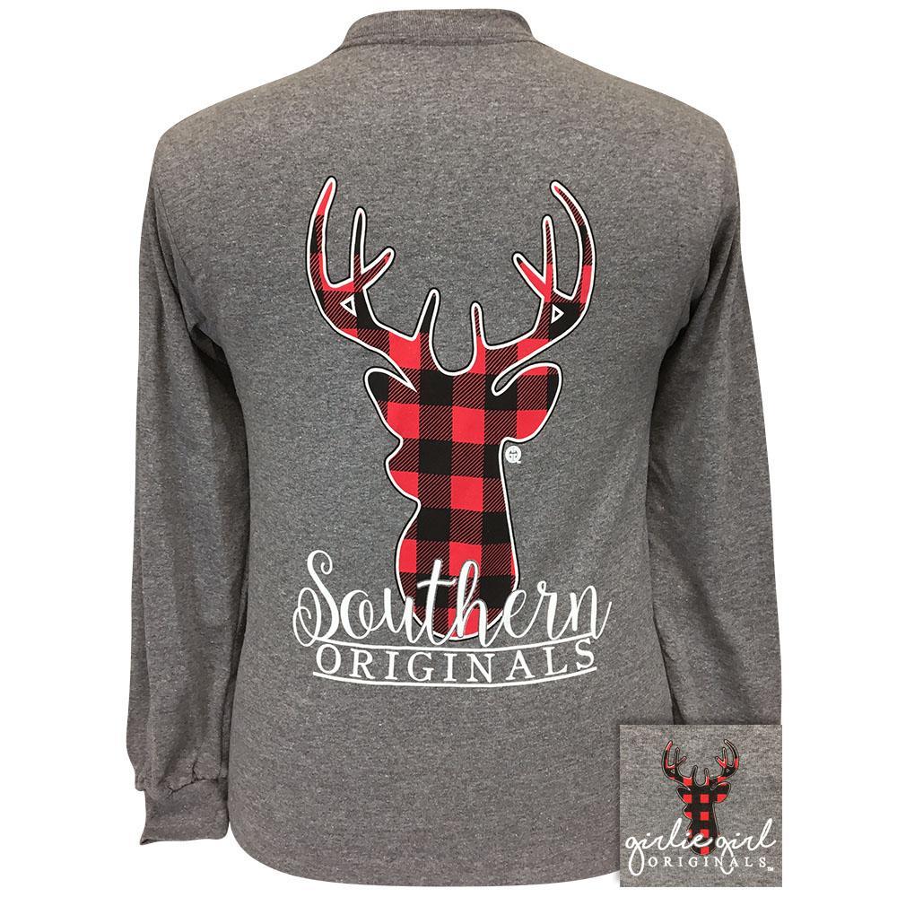 Plaid Deer Graphite Heather LS-1974