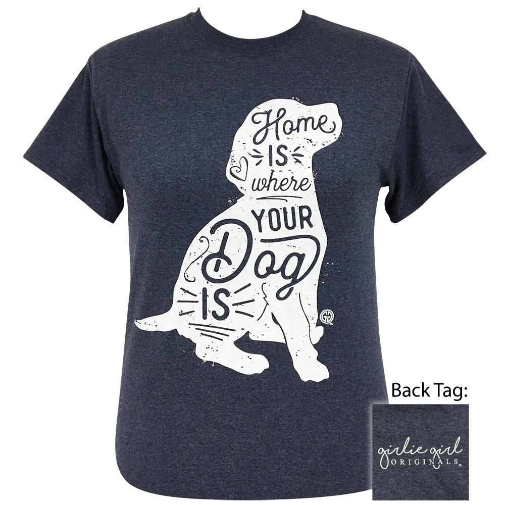 Where Your Dog Is-Heather Navy SS-2121