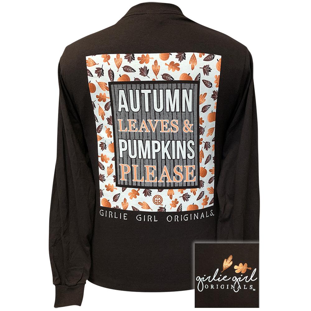 Autumn Leaves & Pumpkins-Dark Chocolate LS-2133