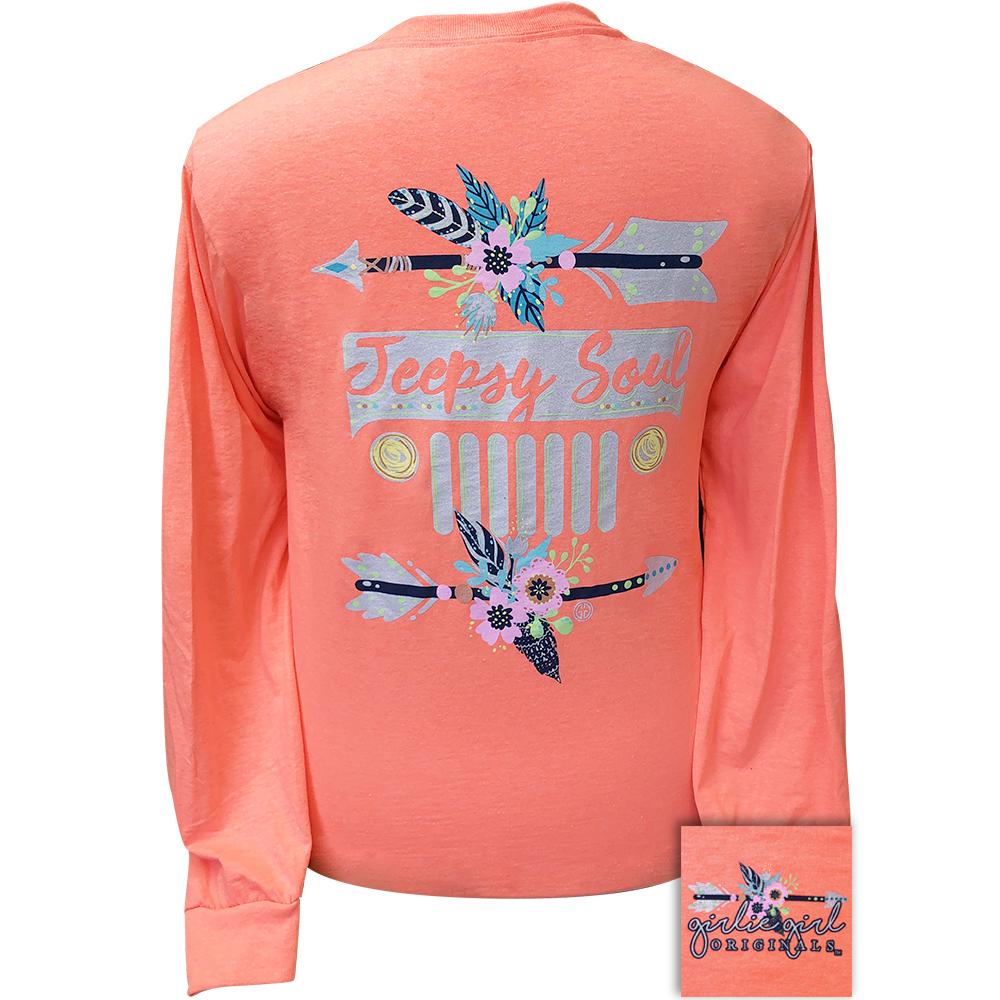 Jeepsy Soul 2-Retro Heather Coral LS-2155