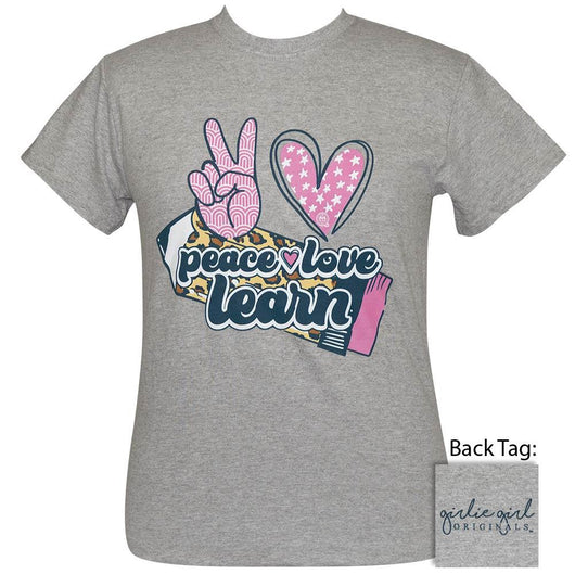 Peace Love Learn Sport Grey SS-2317