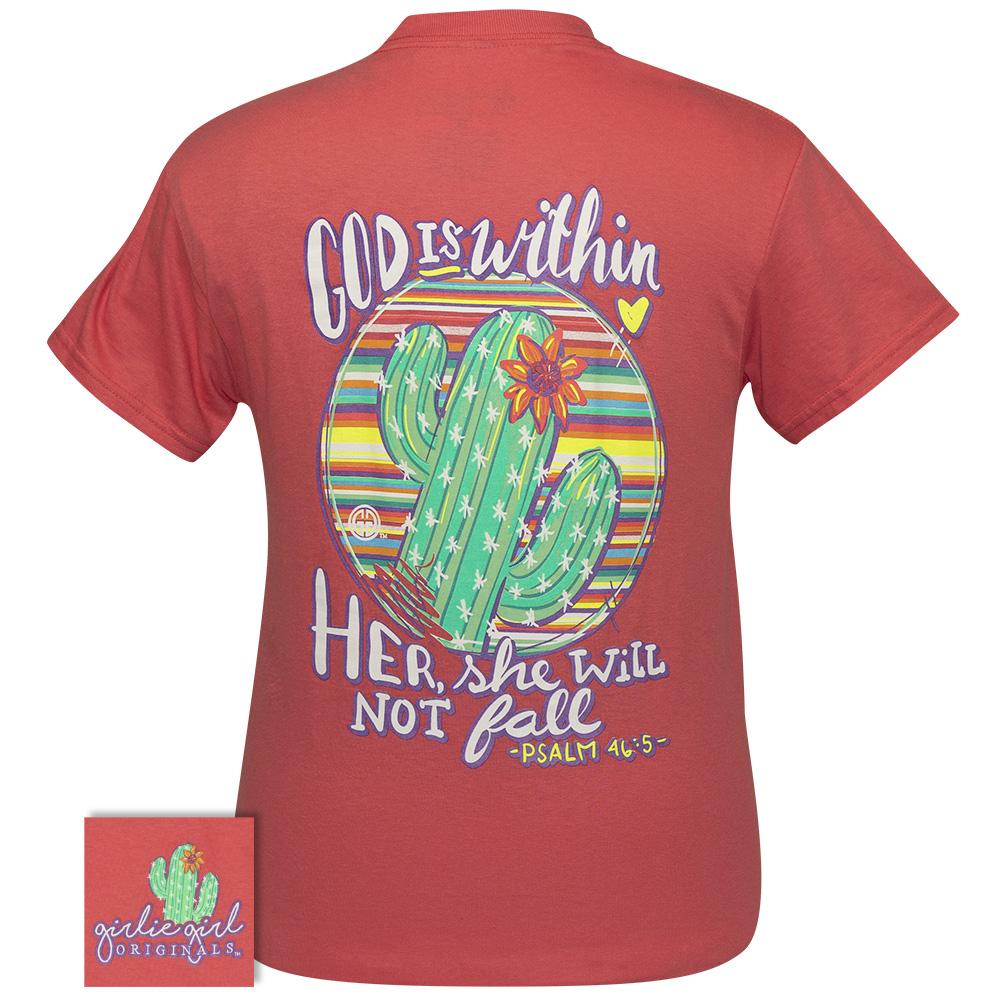 God Is Within Coral Silk SS-2361