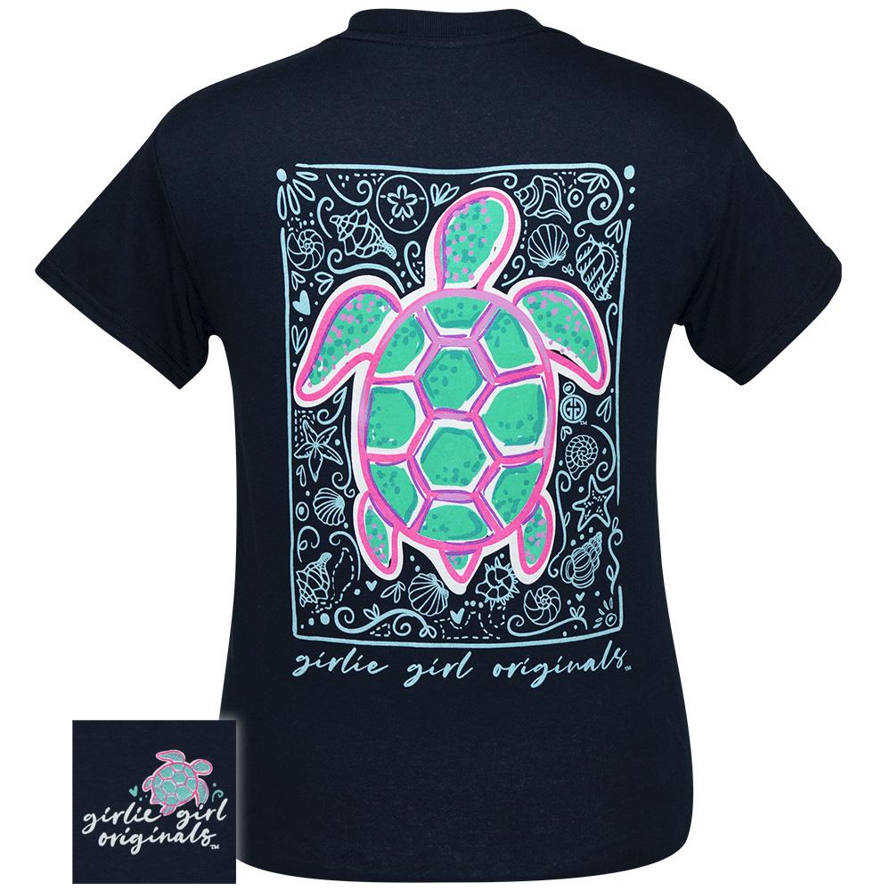 Girlie Girl Originals 'Mamaw' Tropical Blue T-Shirt – 100% Cotton Short Sleeve Tee (Large)