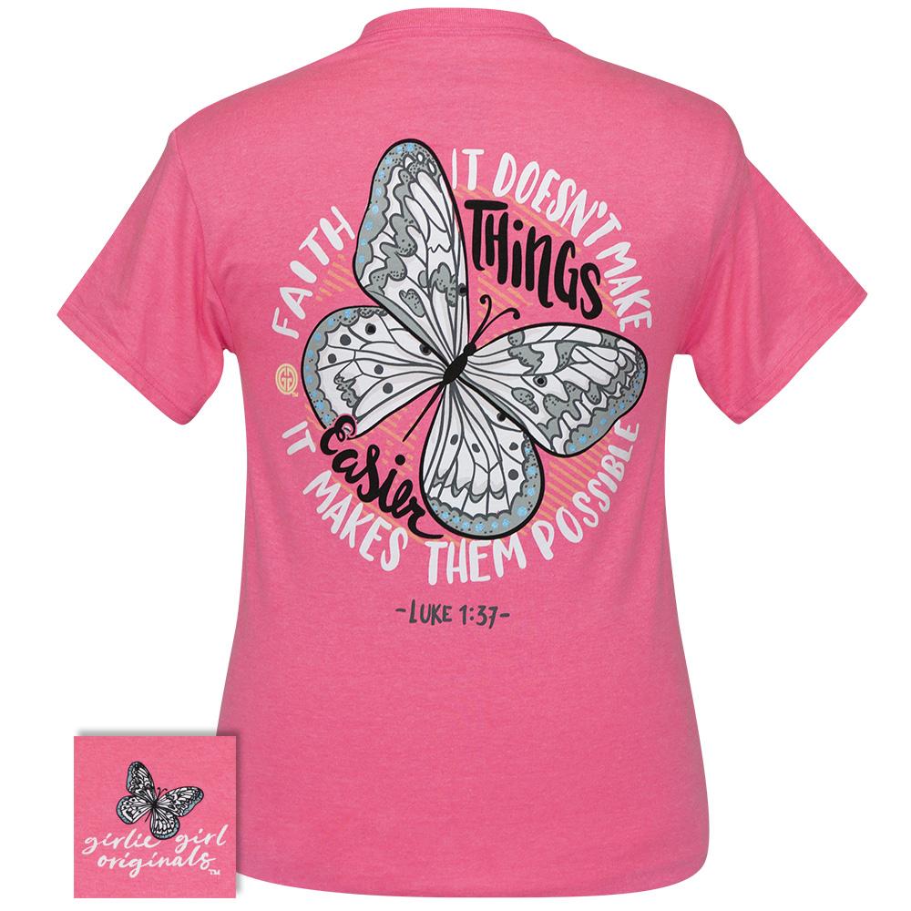 Faith Butterfly-Safety Pink SS-2385