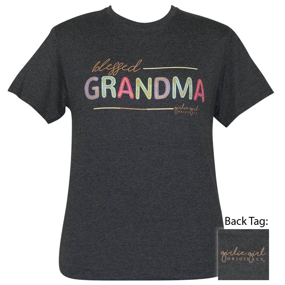 Blessed Grandma Glitter - Black Heather-2421