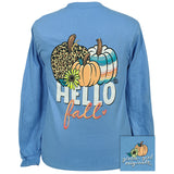 Hello Fall - Carolina Blue LS-2436