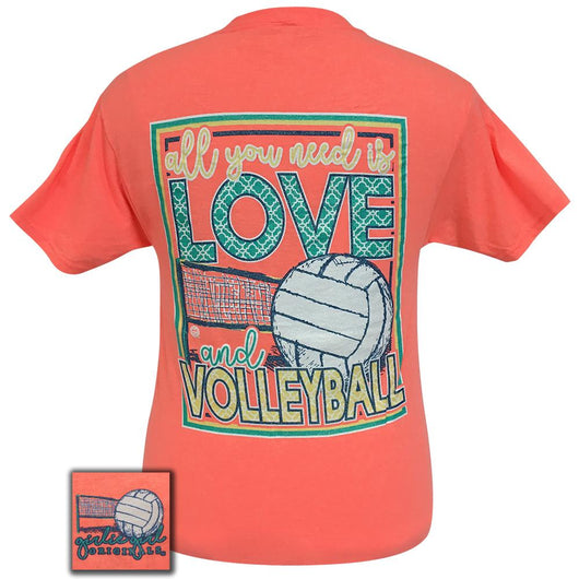 All You Need Volleyball-Retro Heather Coral SS-1702
